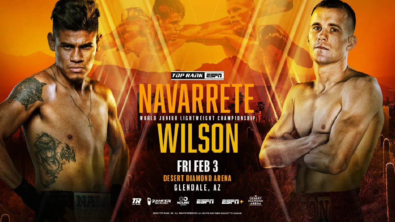 Emanuel Navarrete vs. Liam Wilson backdrop
