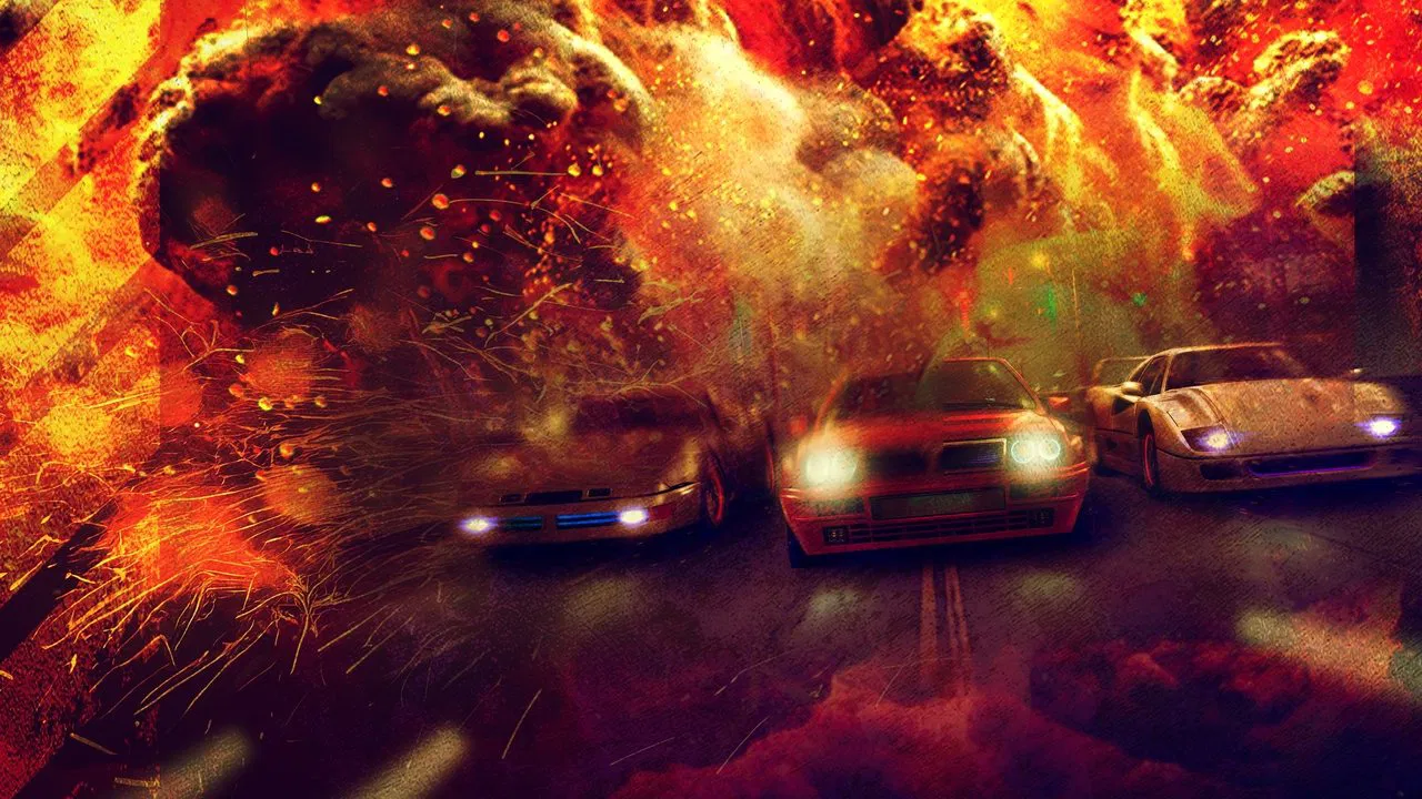 The X-Treme Riders backdrop