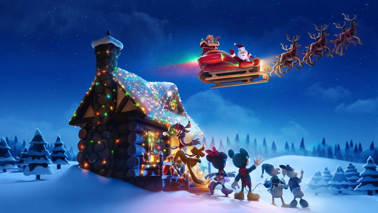 Mickey Saves Christmas backdrop