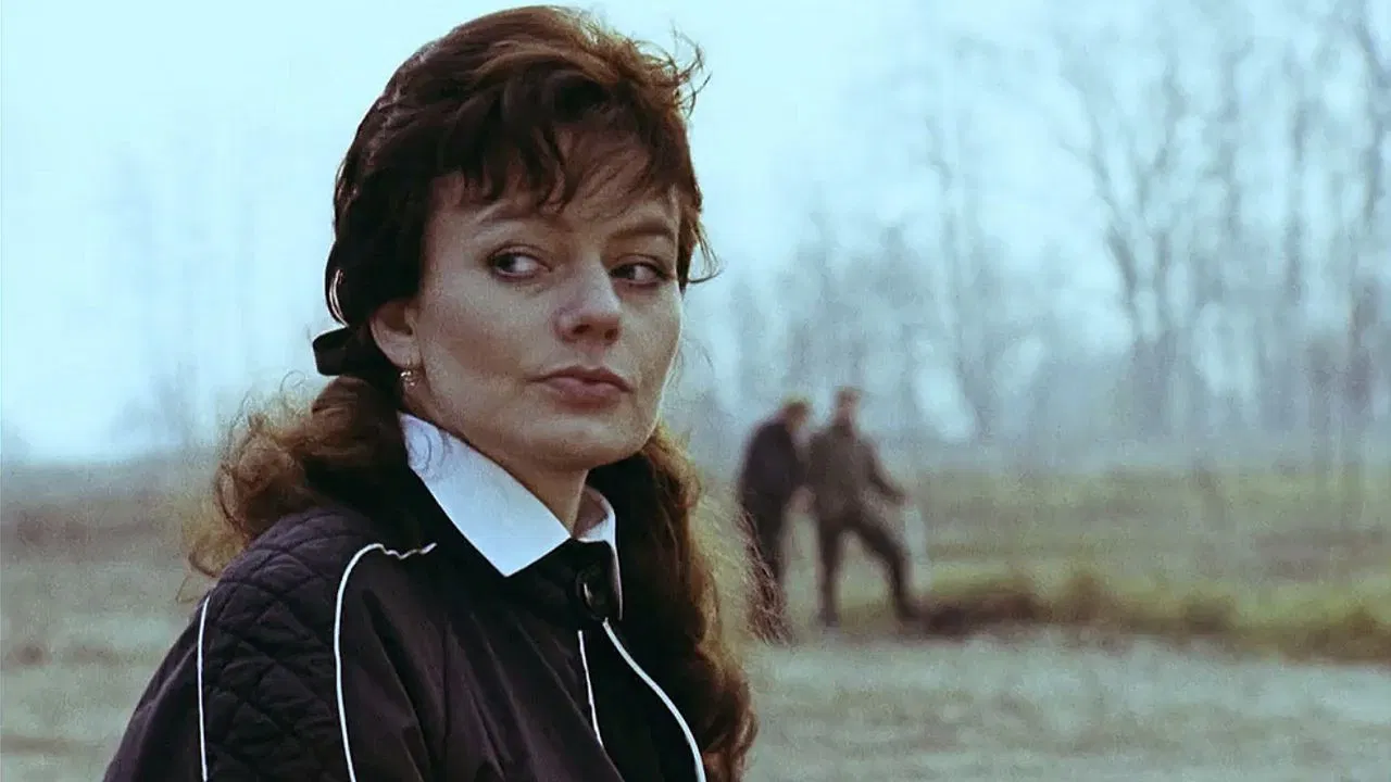 The Photo of a Woman with a Boar backdrop