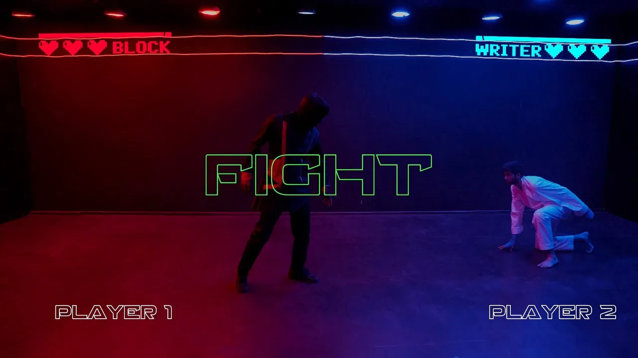 Writer's Block backdrop