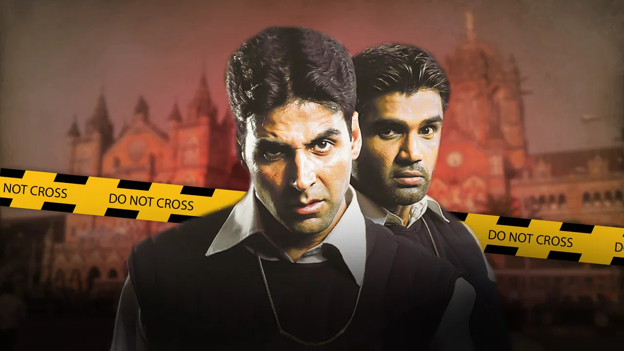 Aan: Men at Work backdrop