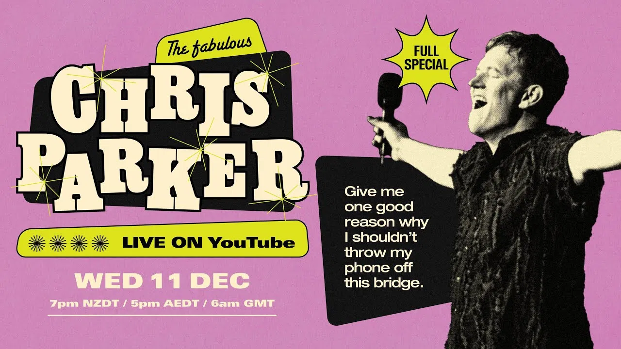 Chris Parker: Give Me One Good Reason Why I Shouldn't Throw My Phone Off This Bridge backdrop