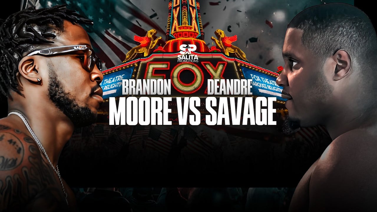 Brandon Moore vs. Deandre Savage backdrop