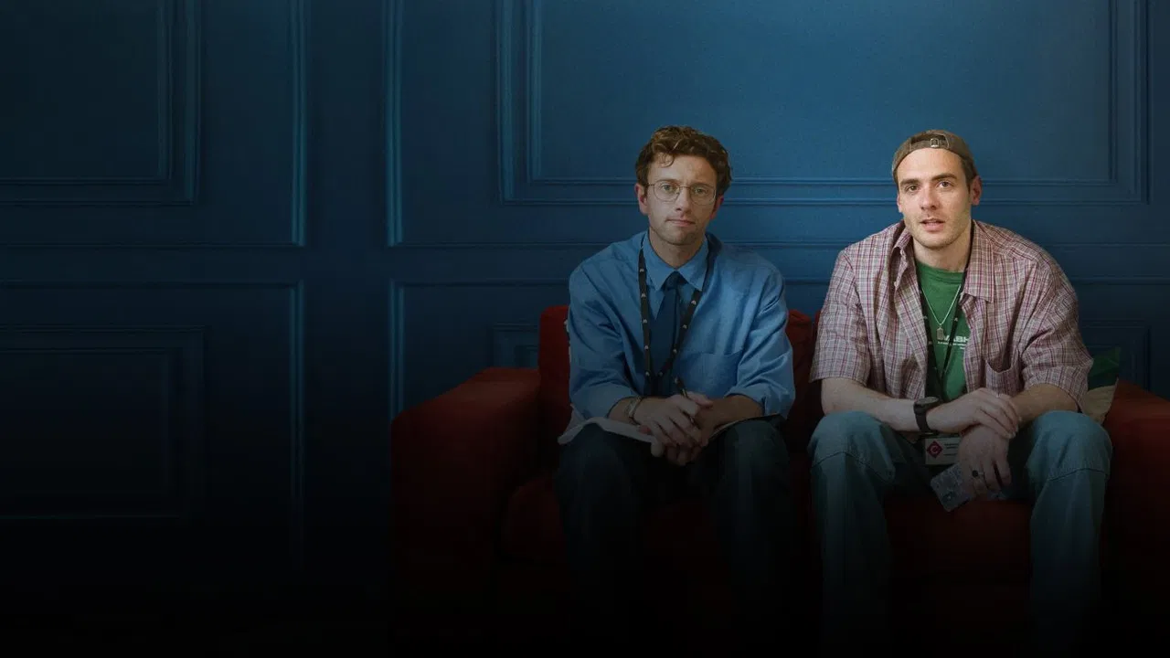 Jibé et Lucien en coulisses backdrop