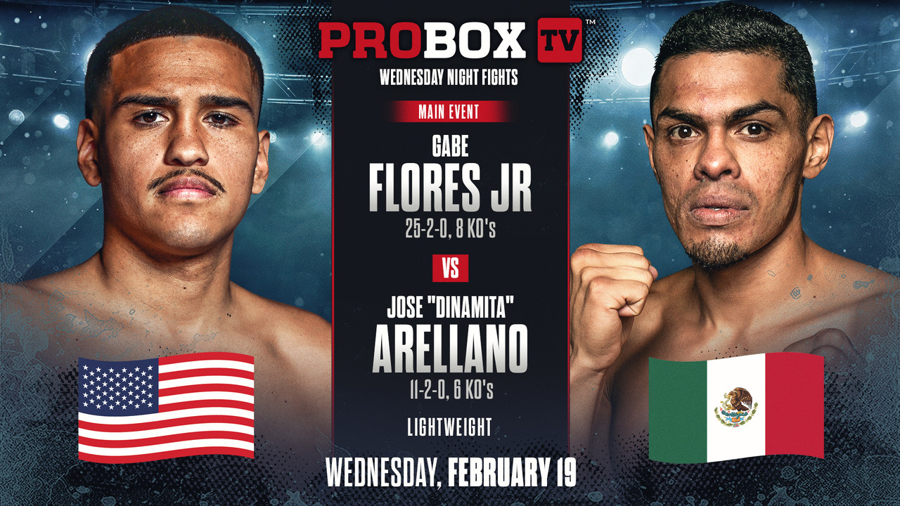 Gabriel Flores Jr. vs. Jose Arellano backdrop
