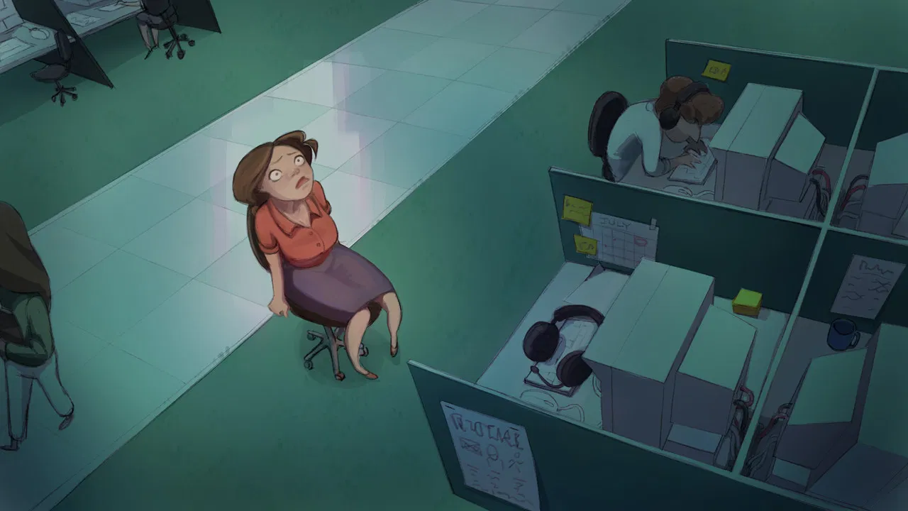 Hiccups, Please Hold backdrop