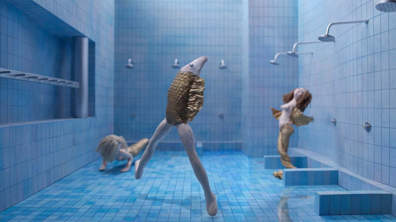 The Pool or Death of a Goldfish backdrop