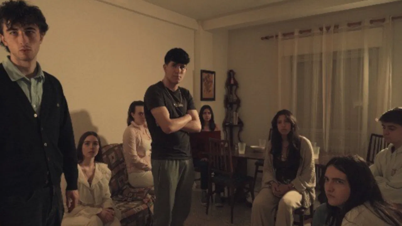 Sal de la habitación backdrop