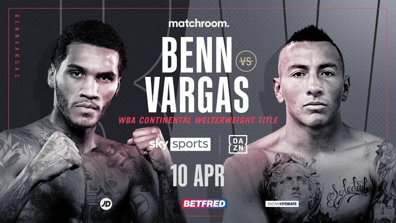Conor Benn vs. Samuel Vargas backdrop