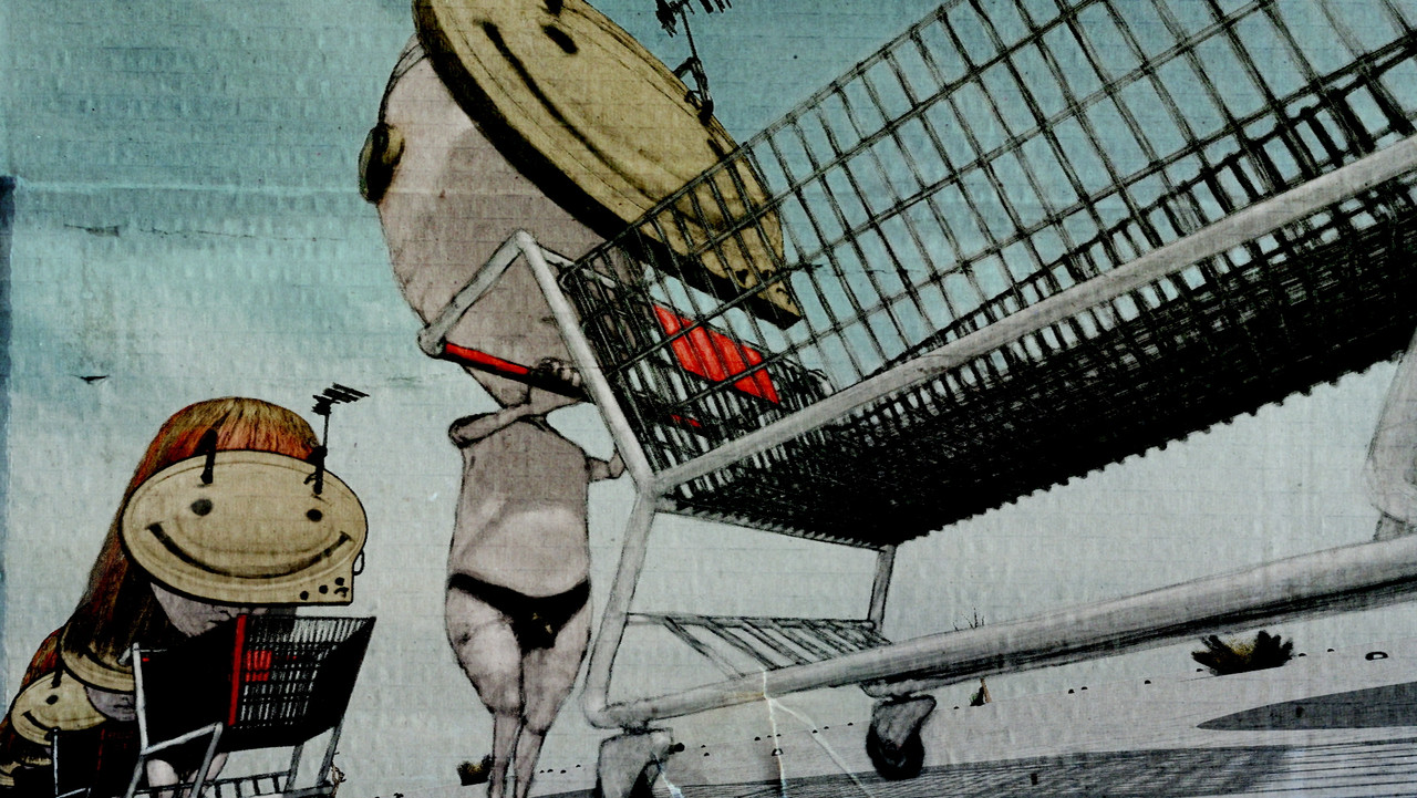 She Who Measures backdrop