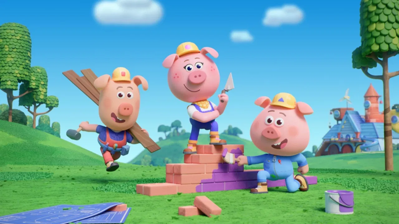 Piggy Builders backdrop