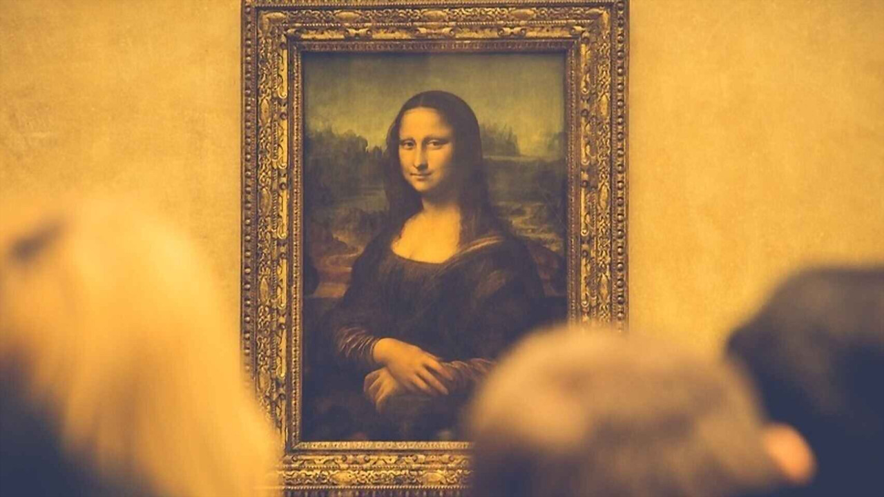 Secrets of the Mona Lisa backdrop