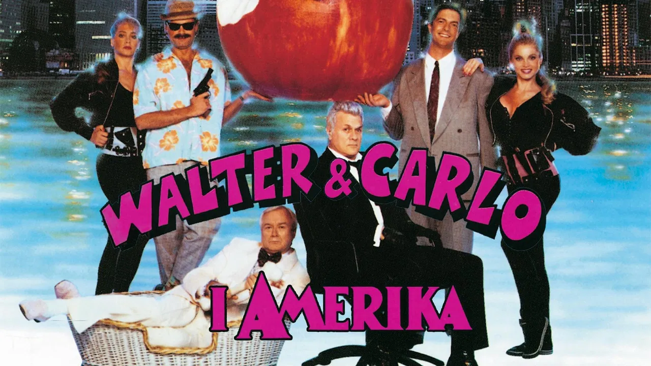 Walter and Carlo in America backdrop