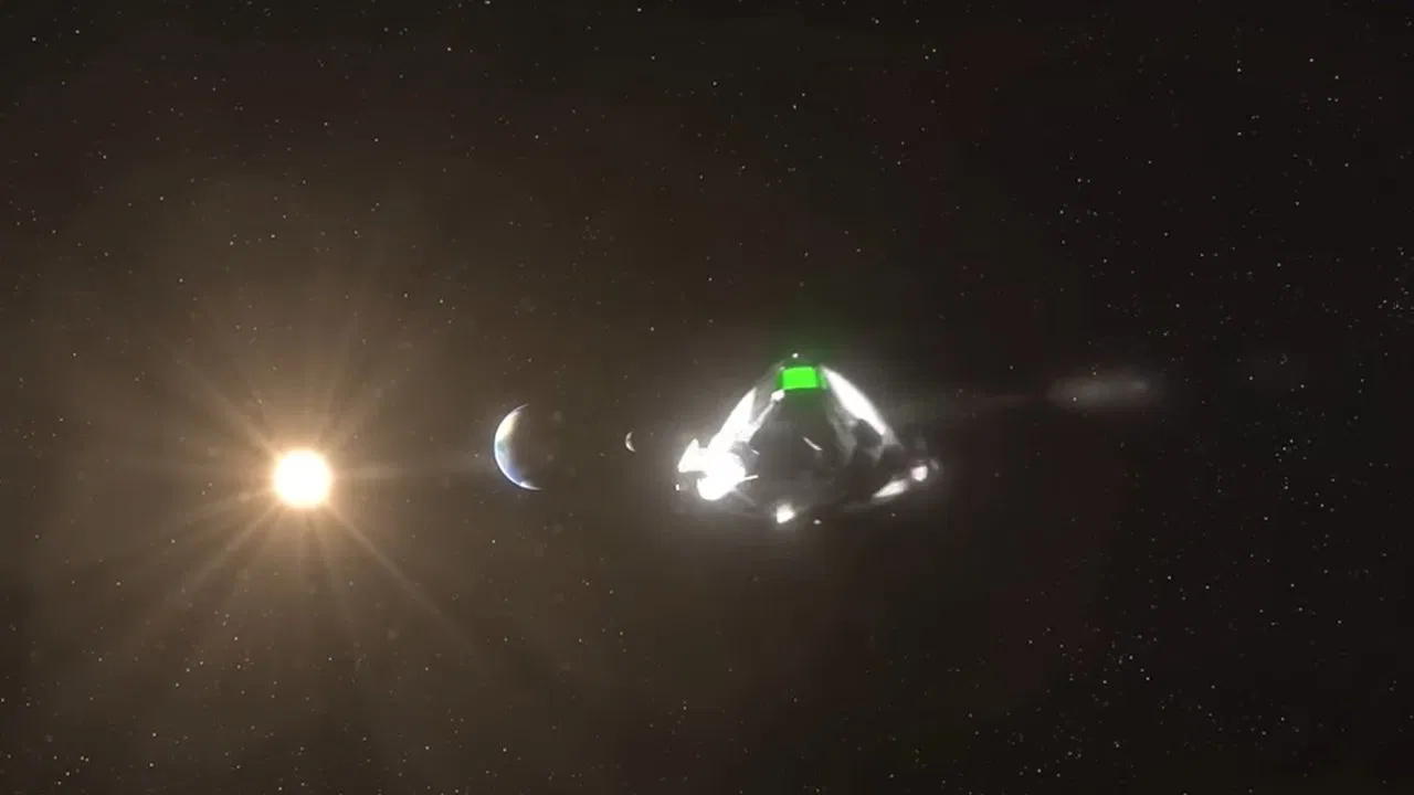 UFO From Earth to the Moon backdrop