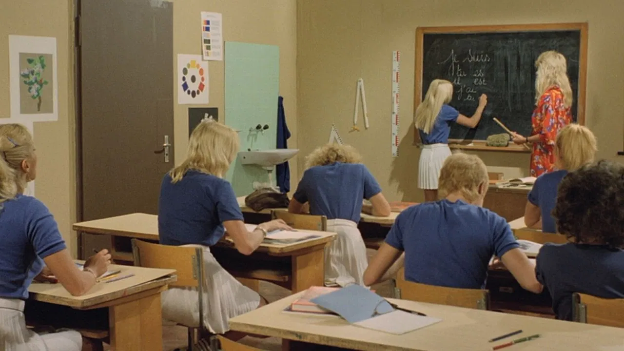 Six Swedish Girls in a Boarding School backdrop