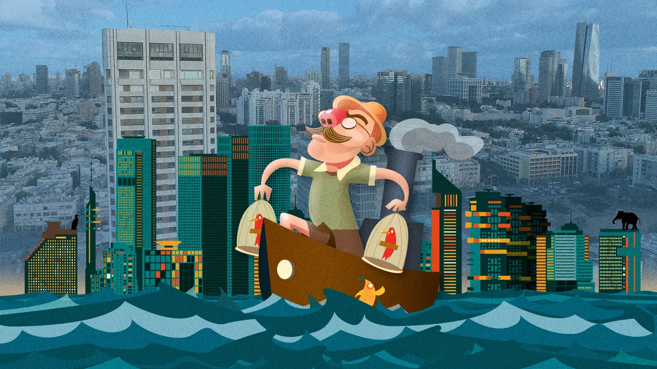 There are no Lions in Tel Aviv backdrop