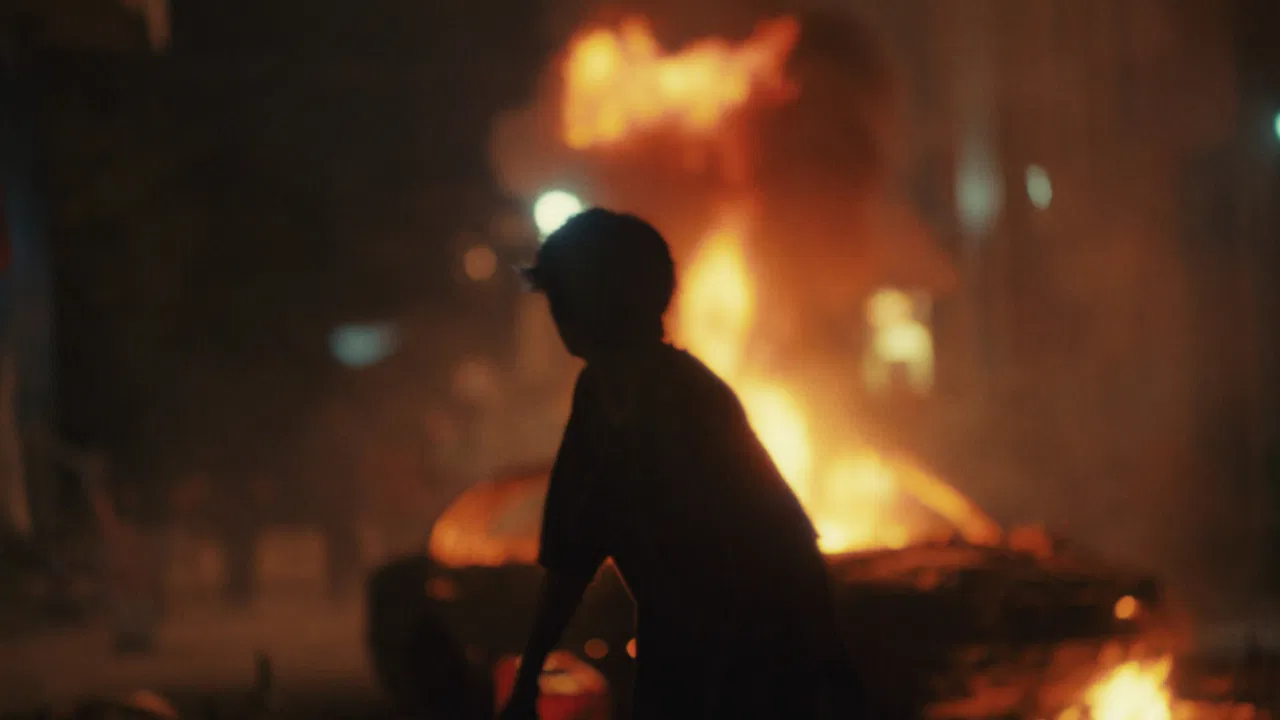 The Burning Night backdrop