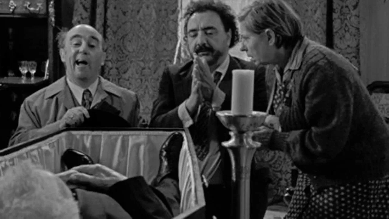 Los muertos no se tocan, nene backdrop