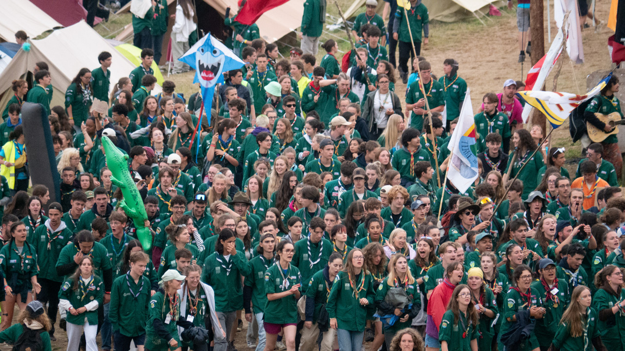 The Green Boy Scout backdrop