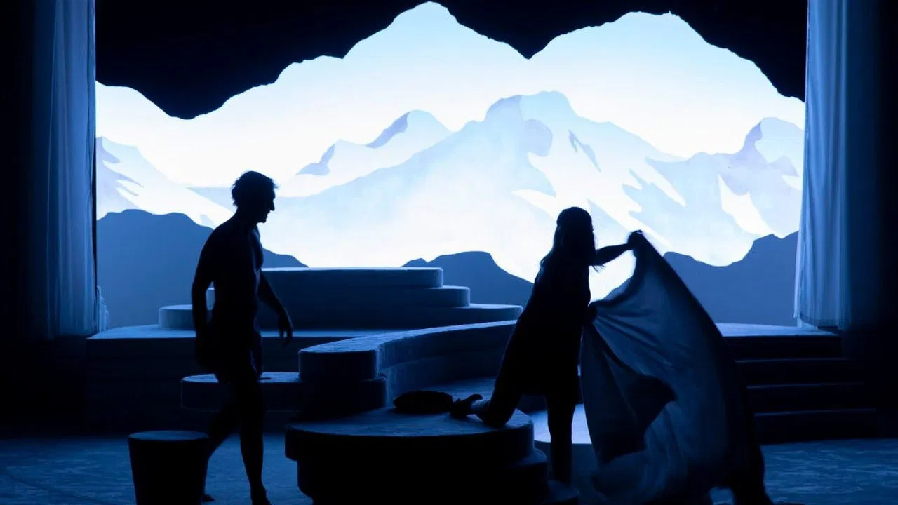 Snow thérapie backdrop