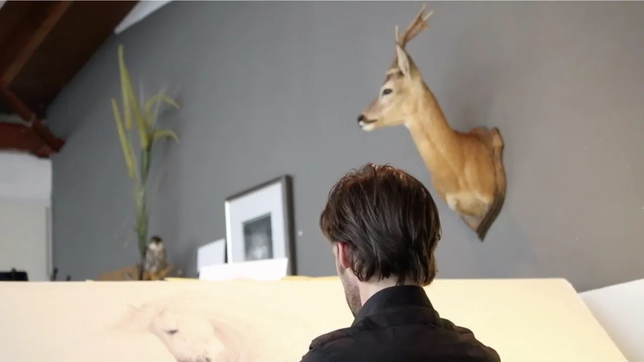 In the atelier of Renso Tamse backdrop