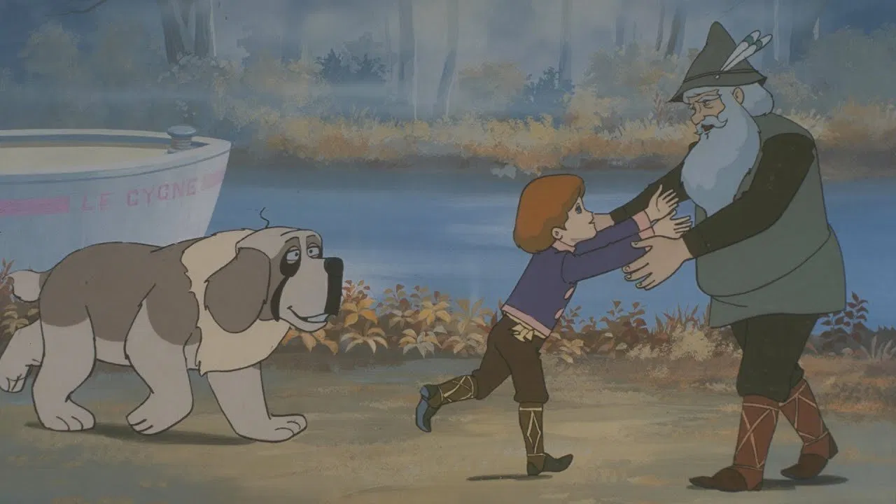 Little Remi and Famous Dog Capi backdrop