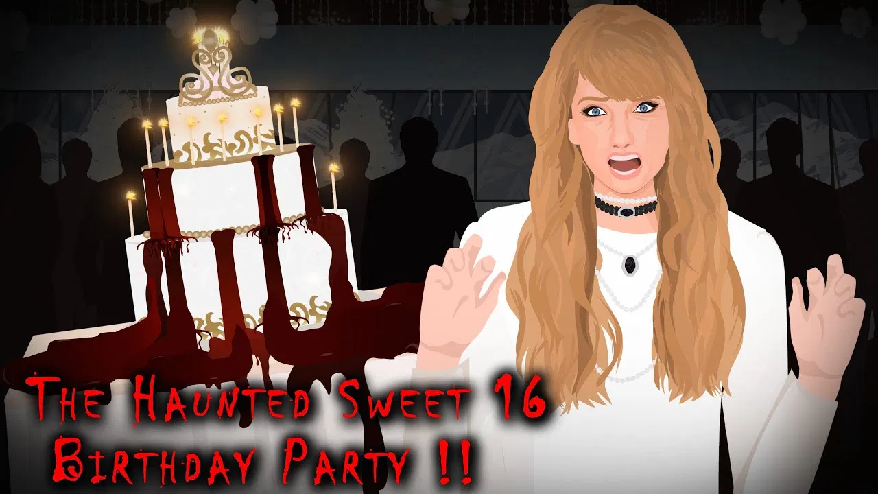 The Haunted Sweet 16 Birthday Party !! backdrop