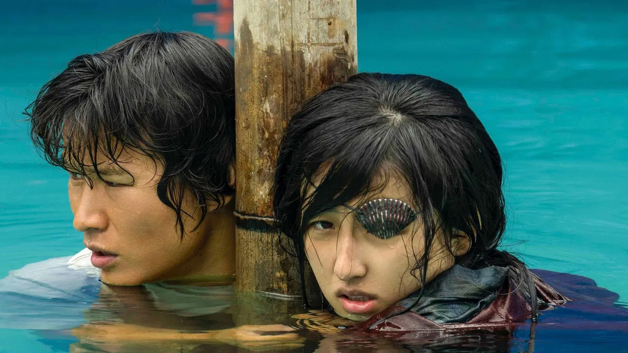 After Typhoon backdrop