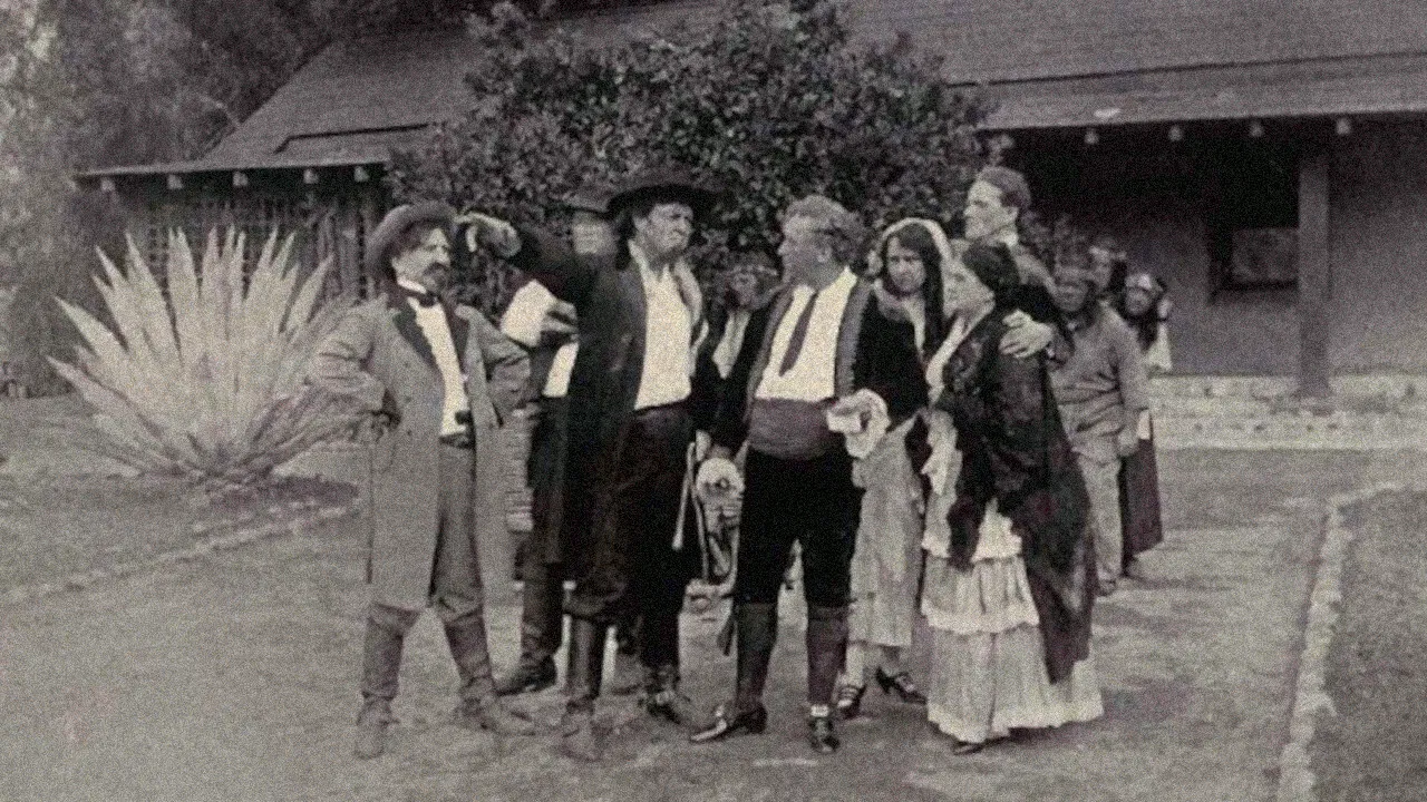 In Old California When the Gringos Came backdrop