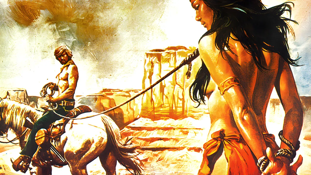 Apache Woman backdrop