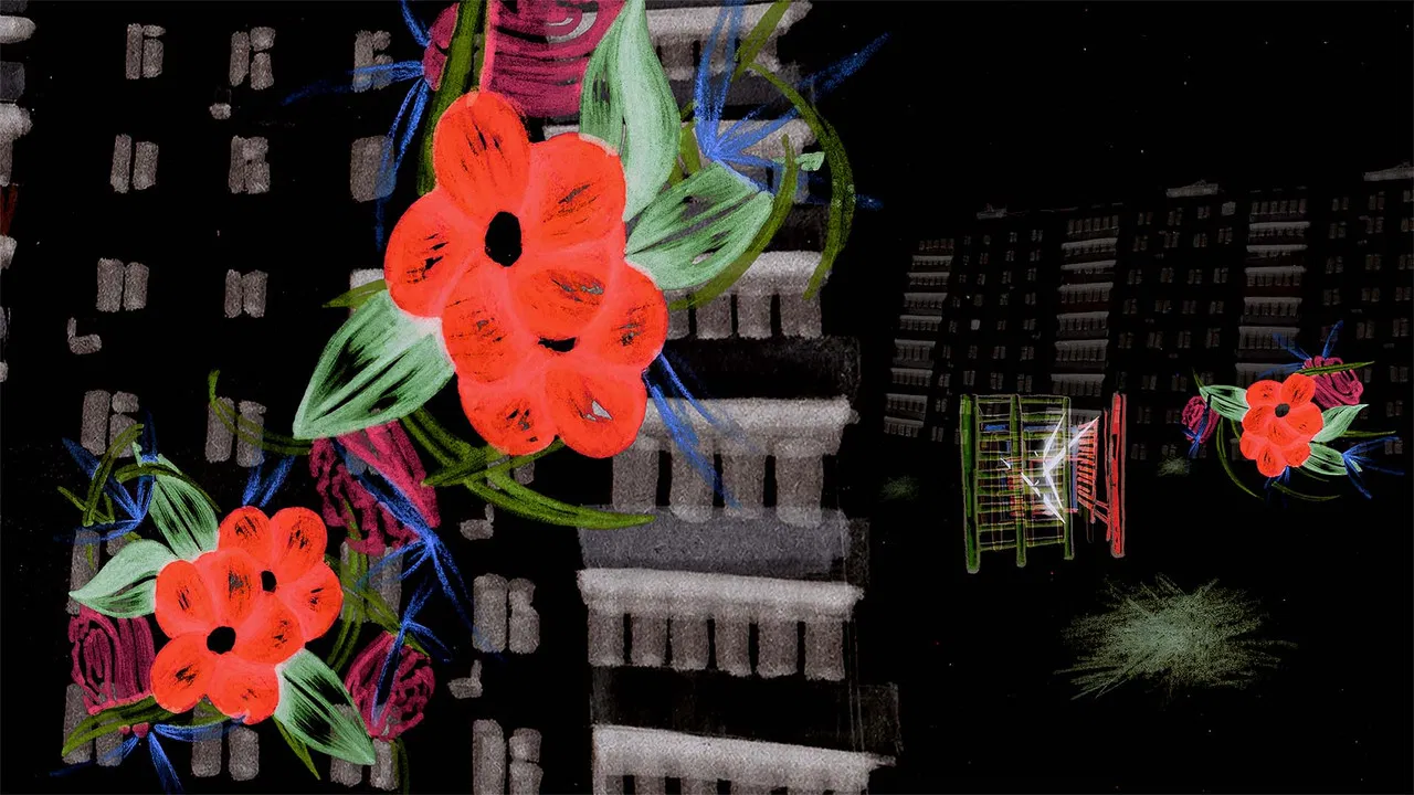 Lights, Haze backdrop