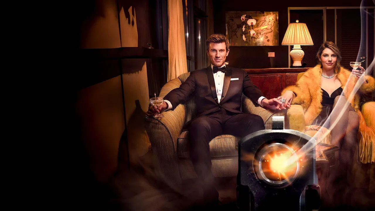 Murder and Cocktails backdrop