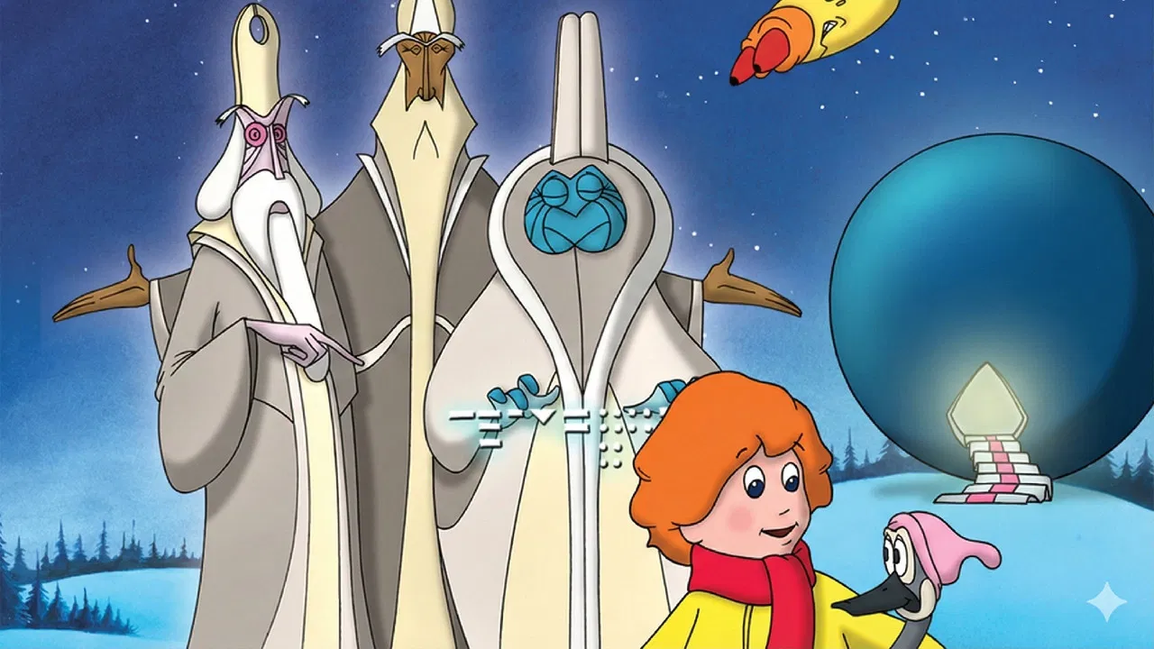 A Cosmic Christmas backdrop