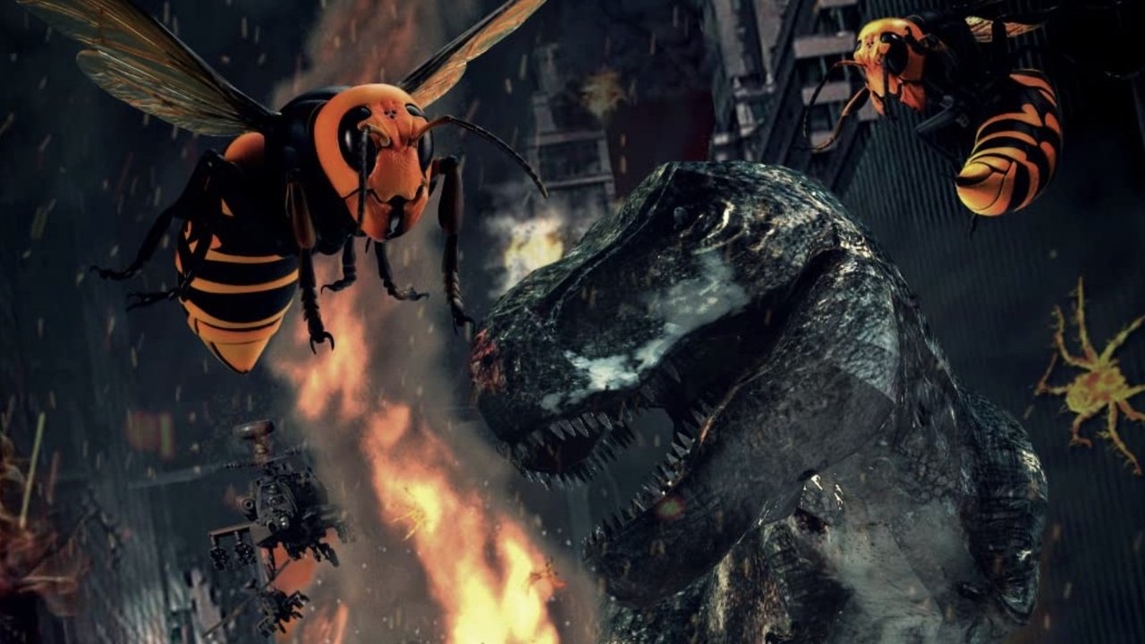 Ebola Rex Versus Murder Hornets backdrop