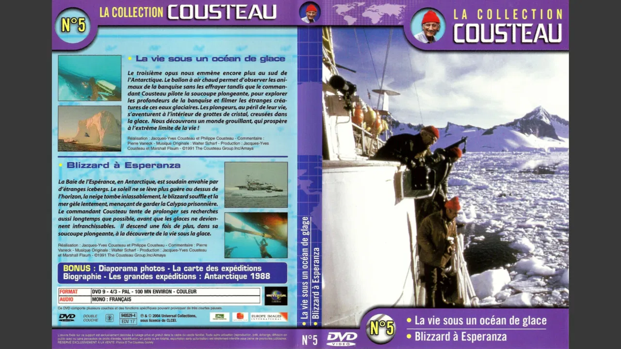 The Cousteau Collection N°5-1 | Life Under an Ocean of Ice backdrop