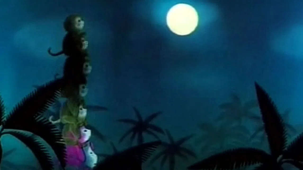 Monkeys Catch the Moon backdrop