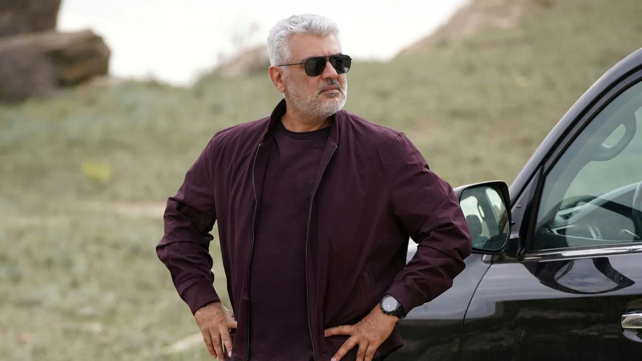 Vidaamuyarchi backdrop