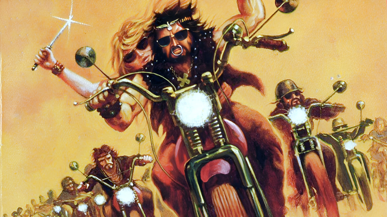 Chrome and Hot Leather backdrop