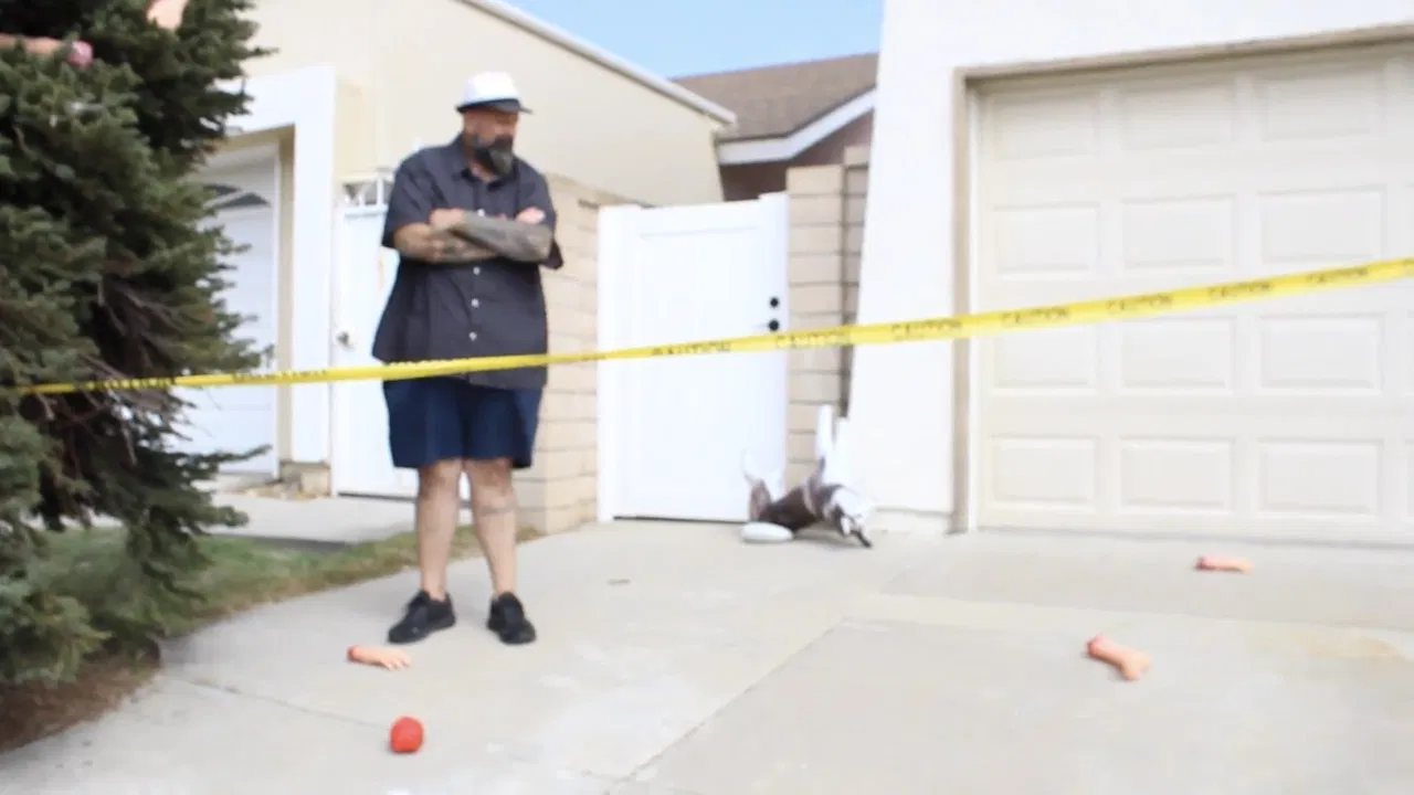 The Pickleball Exorcist backdrop