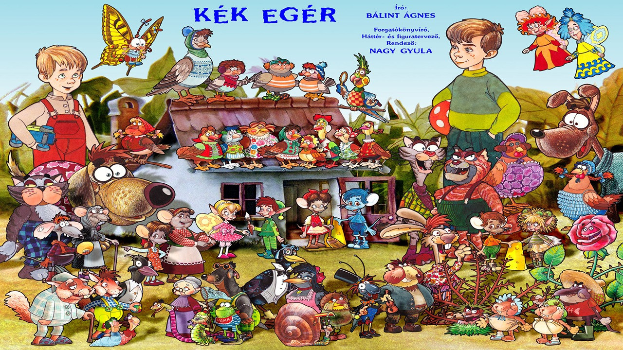 Kék egér backdrop