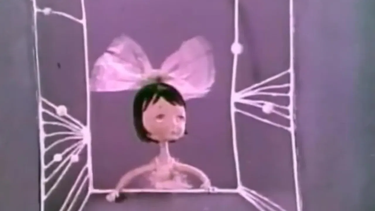 A Little Girl and a Fountain backdrop