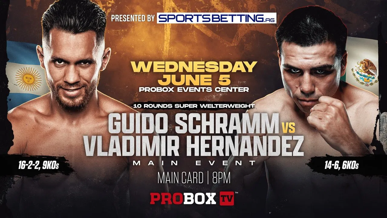 Guido Emmanuel Schramm vs. Vladimir Hernandez backdrop