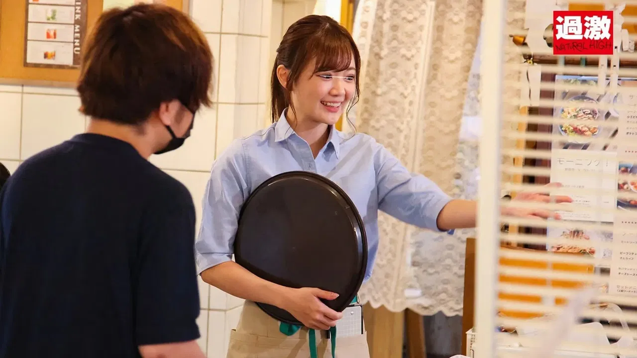 カフェ娘連鎖痴漢5 営業中の店内でイキ堕ちた言いなり店員を利用する数珠つなぎ痴漢計画 backdrop