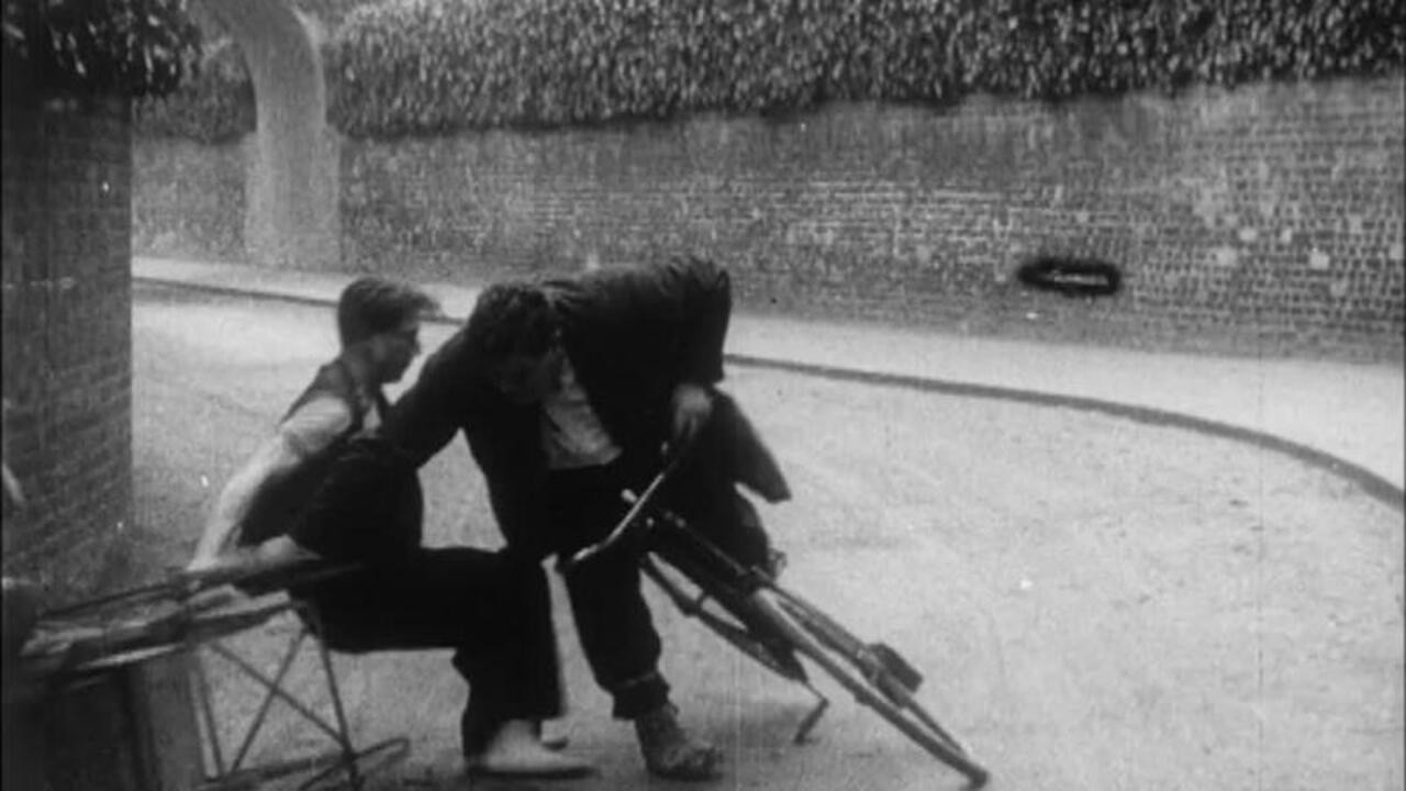 Fat Man on a Bicycle backdrop