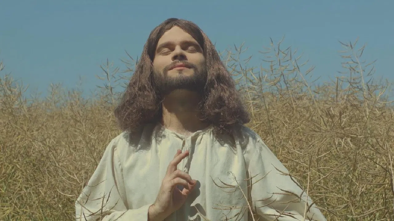 Jezus vs Bóg backdrop