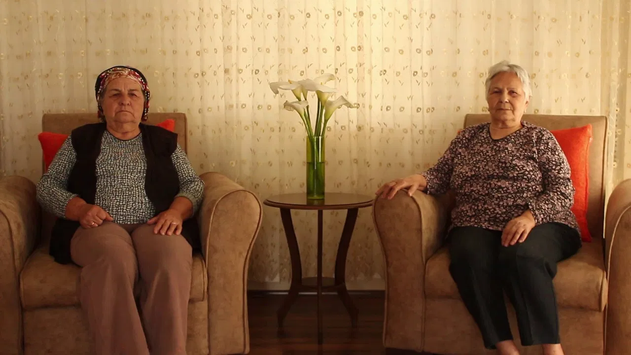 Men Counting Their Beads backdrop