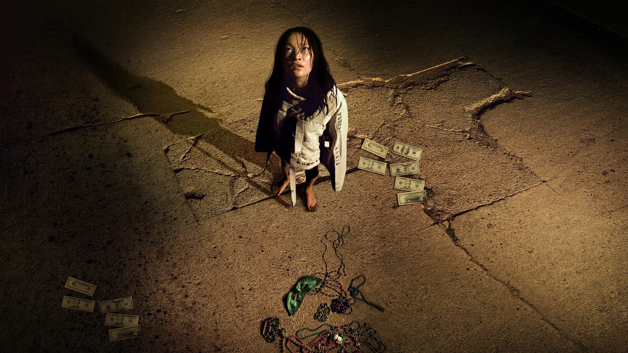 Mona Lisa and the Blood Moon backdrop