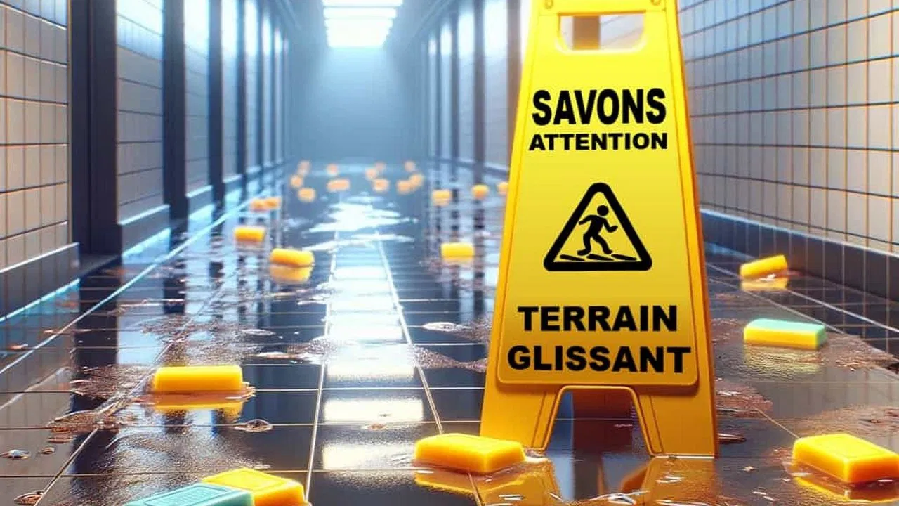 Savons, attention terrain glissant backdrop