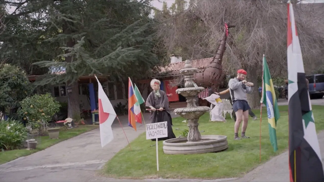 Hollywood Hostel backdrop